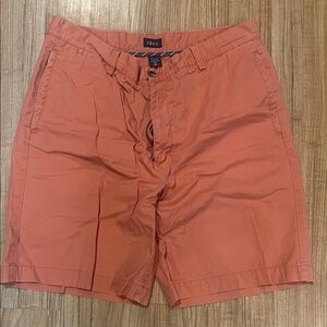 Izod Men's Vibrant Coral Flat Front Shorts